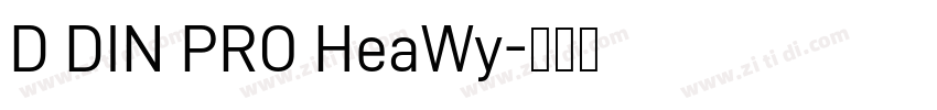 D DIN PRO HeaWy字体转换